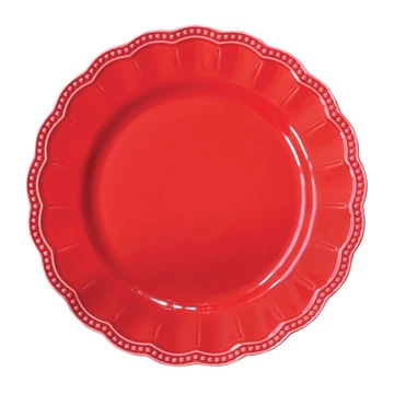 Porcelán lapostányér 26cm, Elite red, R2S.2880ELIR