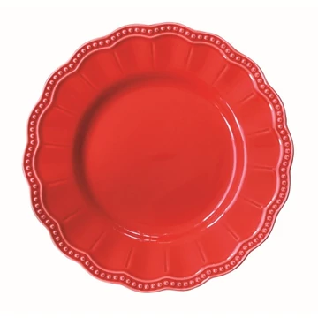 Porcelán desszerttányér 21cm, Elite red, R2S.2882ELIR