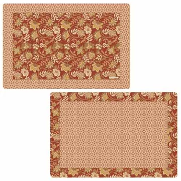 Műanyag tányéralátét kétoldalas 45x30cm, Fleurs Des Reves, R2S.320FREV