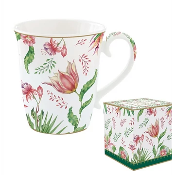 Porcelánbögre 275ml, dobozban, Botanic Chic, R2S.1171BOCH