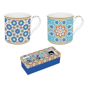 Porcelán bögreszett 2db-os, 300ml, dobozban, Atmosphere, Marrakech, R2S.178MARR Porcelán bögreszett 2db-os, 300ml, dobozban, Atmosphere, Marrakech, R2S.178MARR