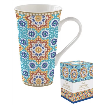 Porcelánbögre 600ml, dobozban, Marrakech, Atmosphere, R2S.1462MARR