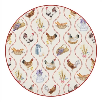 Porcelán desszerttányér 19cm, Country Life 2, R2S.2152CLI2