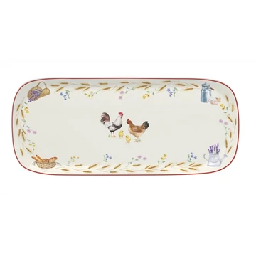 Porcelántálca 40x17,5cm, Country Life, R2S.2158CLIF Porcelántálca 40x17,5cm, Country Life, R2S.2158CLIF