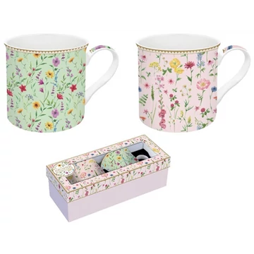 Porcelán bögreszett 2db-os, 300ml, dobozban, Atmosphere, Meadow Flowers, R2S.178MFLO Porcelán bögreszett 2db-os, 300ml, dobozban, Atmosphere, Meadow Flowers, R2S.178MFLO