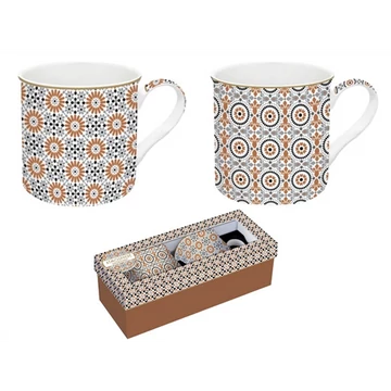 Porcelán bögreszett 2db-os, 300ml, dobozban, Atmosphere, Geoethnic, R2S.178GEOE