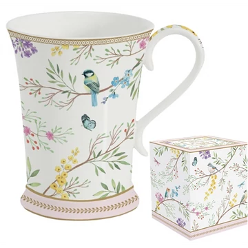 Porcelánbögre 300ml, dobozban, Birds Melody, R2S.1784BIME Porcelánbögre 300ml, dobozban, Birds Melody, R2S.1784BIME