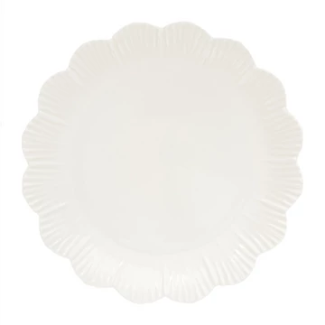 Porcelán desszerttányér 21cm, Fleuri white, R2S.3072FLRI