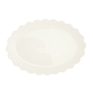 Porcelántálca ovál 36x26cm, Fleuri white, R2S.3082FLRI