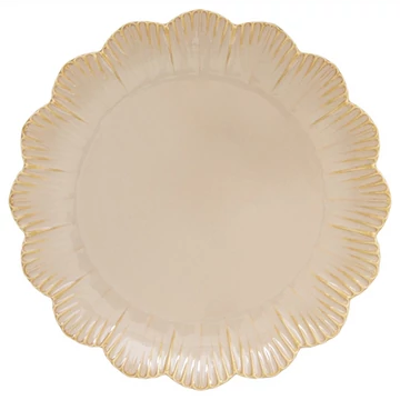 Porcelán desszerttányér 21cm, Fleuri terracotta, R2S.3072FLRT