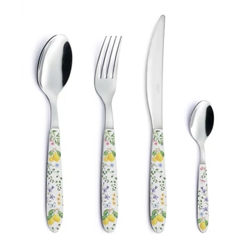 Rozsdamentes kés műanyag dekorborítású nyéllel, 22,5cm, Fleurs et Citrons, R2S.2271FCIT