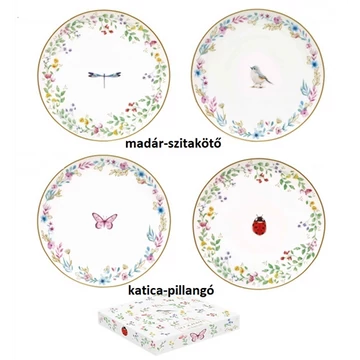 Porcelán desszerttányérszett 2 db-os, 16cm, dobozban, Fancy Garden, R2S.1372FGAR Porcelán desszerttányérszett 2 db-os, 16cm, dobozban, Fancy Garden, R2S.1372FGAR