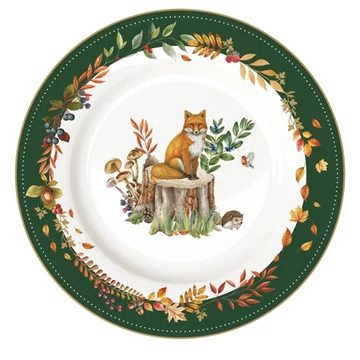 Porcelán desszerttányér 19cm, Forest Dream, R2S.944FODR