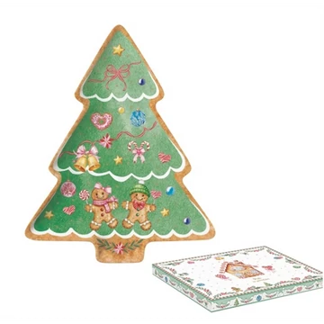 Porcelántálca 20,5x25,5cm, karácsonyfa forma, dobozban, Sweet Christmas, R2S.1481SWEC Porcelántálca 20,5x25,5cm, karácsonyfa forma, dobozban, Sweet Christmas, R2S.1481SWEC