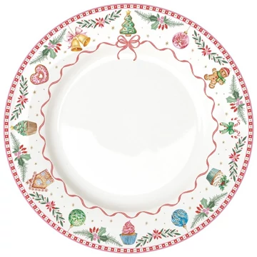 Porcelán lapostányér 27cm, Sweet Christmas, R2S.3100SWEC Porcelán lapostányér 27cm, Sweet Christmas, R2S.3100SWEC