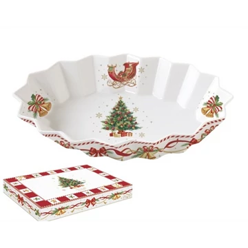 Porcelán ováltál, 25x17cm, dobozban, Christmas Tale, R2S.1048CTAL Porcelán ováltál, 25x17cm, dobozban, Christmas Tale, R2S.1048CTAL