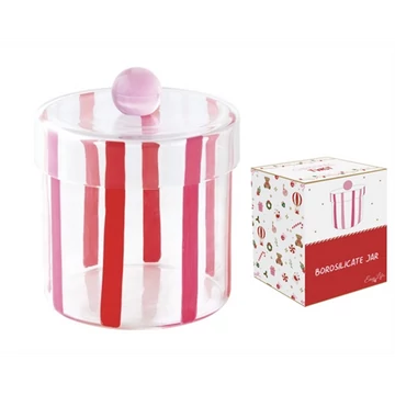 Üveg cukorkatároló, 9x9,5cm, dobozban, Christmas Twist, R2S.3238CTWI Üveg cukorkatároló, 9x9,5cm, dobozban, Christmas Twist, R2S.3238CTWI