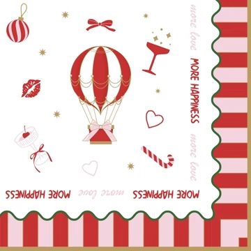 Papírszalvéta 33x33cm,20db-os, Christmas Twist, R2S.414CTWI