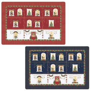 Műanyag tányéralátét kétoldalas 45x30cm, Atmosphere, Festive Avenue, R2S.320FEAV