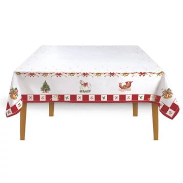 Asztalterítő 145x180cm, 100% pamut, Christmas Tale, R2S.2632CTAL
