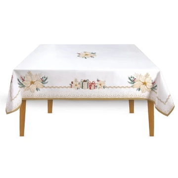 Asztalterítő 145x180cm, 100% pamut, White Elegance, R2S.2632WHEL Asztalterítő 145x180cm, 100% pamut, White Elegance, R2S.2632WHEL
