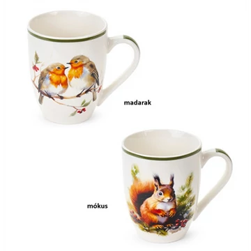 Porcelánbögre 350ml, Bosco incantato, mókus, N.S.BGQ252006B