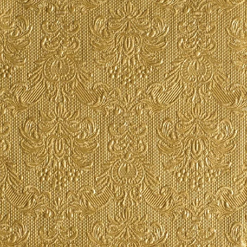 Elegance gold dombornyomott papírszalvéta 40x40cm,15db-os, AMB.14004937