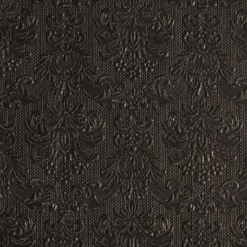 Elegance black dombornyomott papírszalvéta 40x40cm,15db-os, AMB.14004930