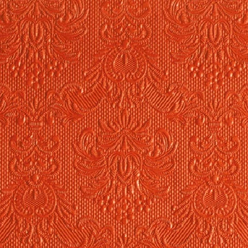 Elegance orange dombornyomott papírszalvéta 25x25cm,15db-os, AMB.12505502