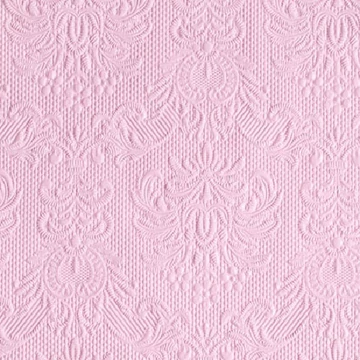Elegance pink dombornyomott papírszalvéta 25x25cm,15db-os, AMB.12504928