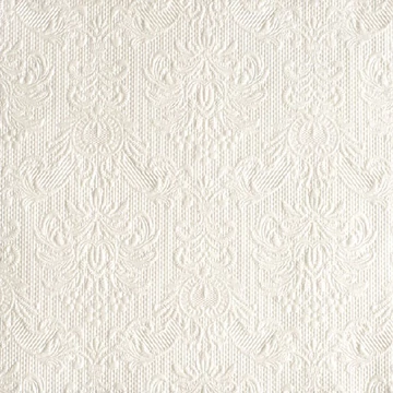 Elegance pearl white dombornyomott papírszalvéta 33x33cm,15db-os, AMB.13305507