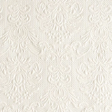 Elegance pearl white dombornyomott papírszalvéta 25x25cm,15db-os, AMB.12505507