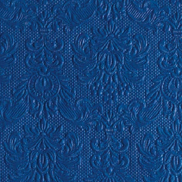 Elegance Navy dombornyomott papírszalvéta 25x25cm,15db-os, AMB.12505500