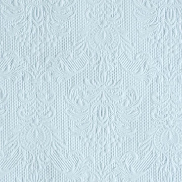 Elegance light blue dombornyomott papírszalvéta 25x25cm,15db-os, AMB.12505508