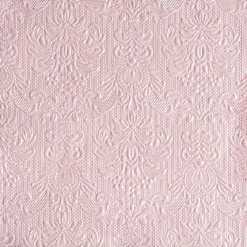 Elegance pearl pink dombornyomott papírszalvéta 33x33cm,15db-os, AMB.13305517