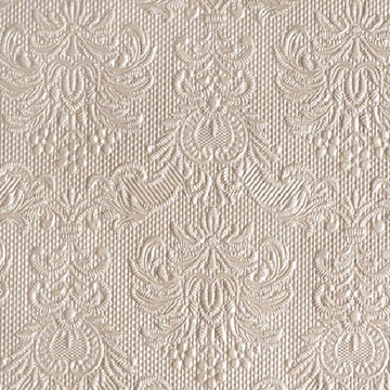 Elegance pearl taupe dombornyomott papírszalvéta 25x25cm,15db-os, AMB.12506923