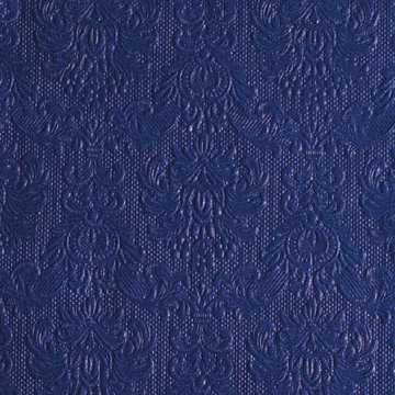Elegance blue dombornyomott papírszalvéta 33x33cm,15db-os, AMB.13307030