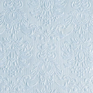 Elegance pearl blue dombornyomott papírszalvéta 25x25cm,15db-os, AMB.12506921