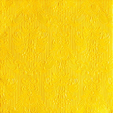 Elegance yellow dombornyomott papírszalvéta 33x33cm,15db-os, AMB.13305518