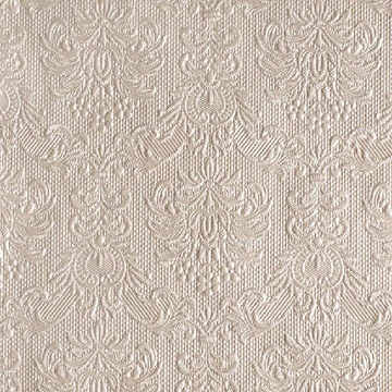 Elegance pearl taupe dombornyomott papírszalvéta 40x40cm,15db-os, AMB.14006923