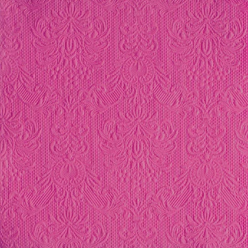 Elegance magenta dombornyomott papírszalvéta 40x40cm,15db-os, AMB.14007033