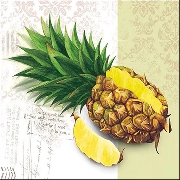 Pineapple papírszalvéta 33x33xcm, 20db-os, AMB.13311615