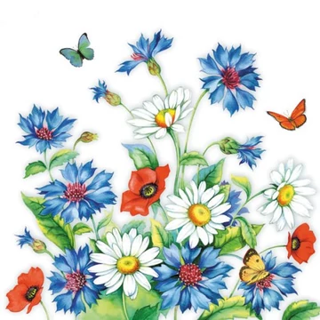 Cornflower papírszalvéta 33x33cm,20db-os, AMB.13309525