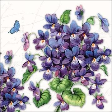 Viola papírszalvéta 33x33cm, 20db-os, AMB.13309730