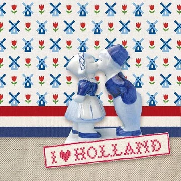 I love Holland papírszalvéta 33x33cm,20db-os, AMB.13310025 I love Holland papírszalvéta 33x33cm,20db-os, AMB.13310025