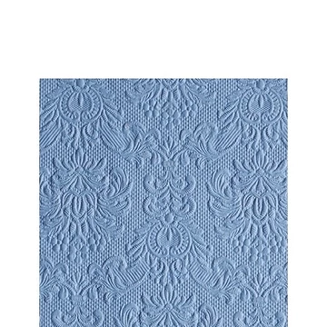 Elegance jeans blue dombornyomott papírszalvéta 25x25cm, 15db-os, AMB.12511111