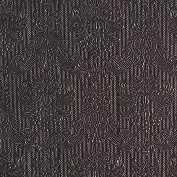 Elegance Dark Grey dombornyomott papírszalvéta 40x40cm, 15db-os, AMB.14011112