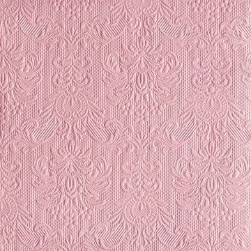 Elegance Pastel Rose dombornyomott papírszalvéta 40x40cm, 15db-os, AMB.14011109