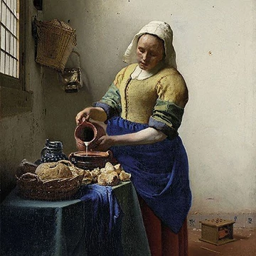 The Milkmaid papírszalvéta 33x33cm,20db-os, Vermeer, AMB.13312475