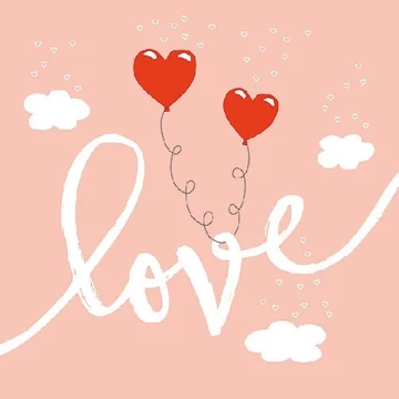 Love Balloons Pale Rose papírszalvéta 33x33cm,20db-os, AMB.13312765 Love Balloons Pale Rose papírszalvéta 33x33cm,20db-os, AMB.13312765